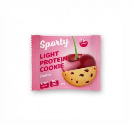 Протеиновое печенье Sporty Protein Light Вишня (40 г)